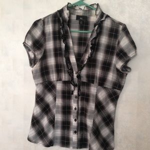 Plaid button down